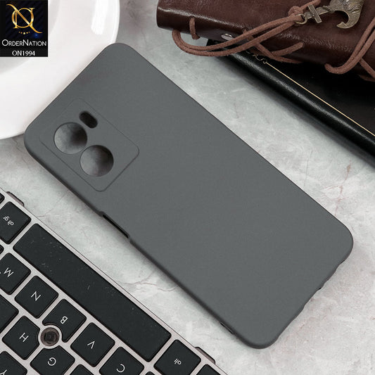 Oppo K10 5G Cover - Dark Gray - Matte Shockproof Sillica Gel Soft Case
