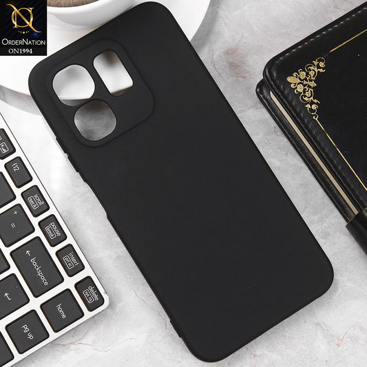Infinix Smart 9 Cover - Black - Matte Shockproof Sillica Gel Soft Case