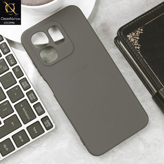 Infinix Smart 9 Cover - Gray - Matte Shockproof Sillica Gel Soft Case