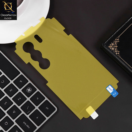 Tecno Camon 40 Cover - Protector -  Transparent Hydro Jell Skin Film Unbreakable Back Protector Sheet
