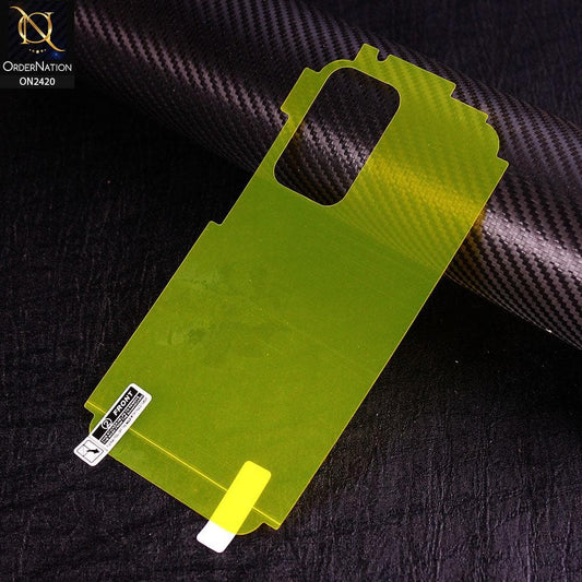 Xiaomi Mi 11i Protector Cover - Transparent Hydro Jell Skin Film Unbreakable Back Protector Sheet