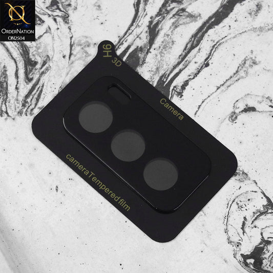 Oppo Reno 12 Camera Protector - Black -  9H Ultra Thin Scratch-Resistant Camera Lens Glass Protector