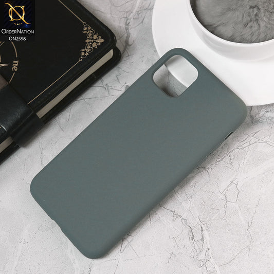 iPhone 11 Pro Max Cover - Green - HQ Silica Gel Silicon Shockproof Matte Soft Case