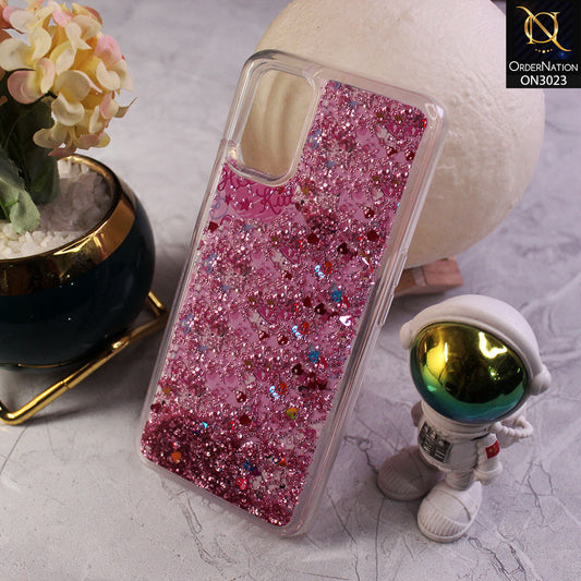 Oppo A72 Cover - Design 7 - Trendy Bling Liquid Glitter Soft Case