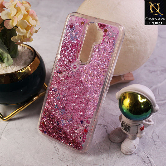 Oppo A5 2020 Cover - Design 7 - Trendy Bling Liquid Glitter Soft Case