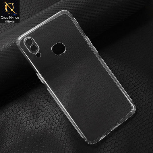 Samsung Galaxy A10s Cover - Transparent - Soft 4D Design Shockproof Silicone Transparent Clear Camera Protection Case