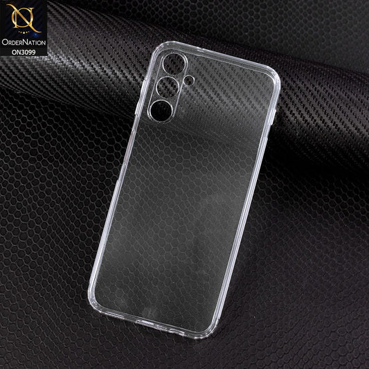 Samsung Galaxy A14 Cover - Soft 4D Design Shockproof Silicone Transparent Clear Camera Protection Case