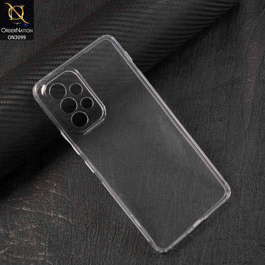 Samsung Galaxy A53 Cover - Soft 4D Design Shockproof Silicone Transparent Clear Camera Protection Case