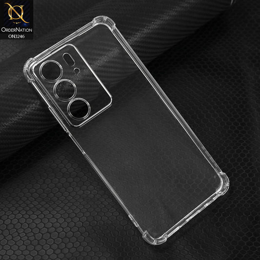 Realme C75 Cover - Transparent - Soft 4D Design Shockproof Silicone Transparent Clear Camera Protection Case