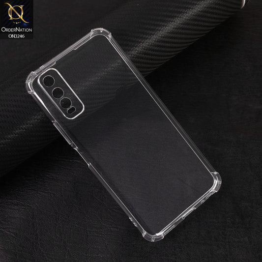 Vivo Y20i Cover - Transparent - New Soft Silicne Case with Camera Protection