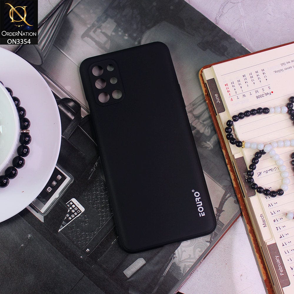 OnePlus 8T Cover Black EOURO Shock Resistant Soft Silicone