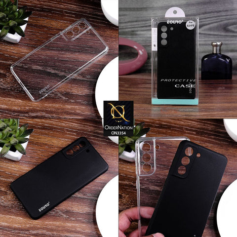 Samsung Galaxy S10 Plus Cover - Transparent - EOURO Shock Resistant Soft Silicone Camera Protection Case
