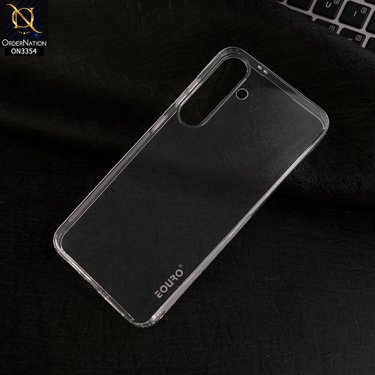Samsung Galaxy S24 Cover - Transparent - EOURO Shock Resistant Soft Silicone Camera Protection Case