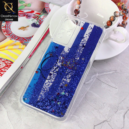 Infinix Note 12 G88 Cover - Design1 - Rainbow Series Design Soft Silicone Bling Sparkle Moving  Liquid Glitter Case