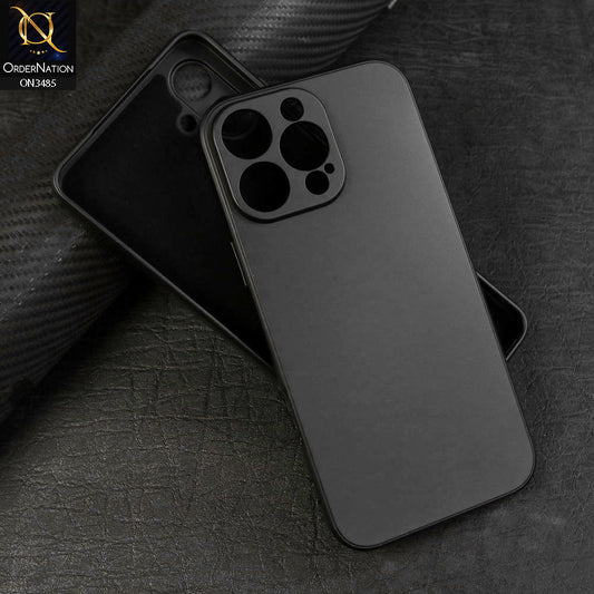 iPhone 15 Pro Cover - Black - ONation Silica Gel Series - HQ Liquid Silicone Elegant Colors Camera Protection Soft Case