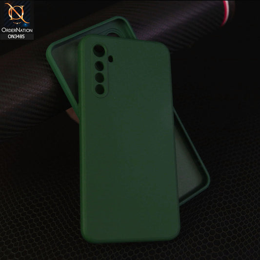 Realme X2 Cover - Dark Green - ONation Silica Gel Series - HQ Liquid Silicone Elegant Colors Camera Protection Soft Case