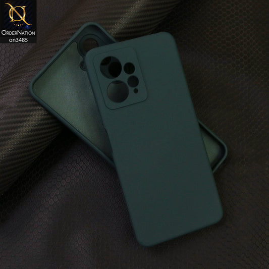 Xiaomi Redmi Note 12 4G Cover - Dark Green - ONation Silica Gel Series - HQ Liquid Silicone Elegant Colors Camera Protection Soft Case