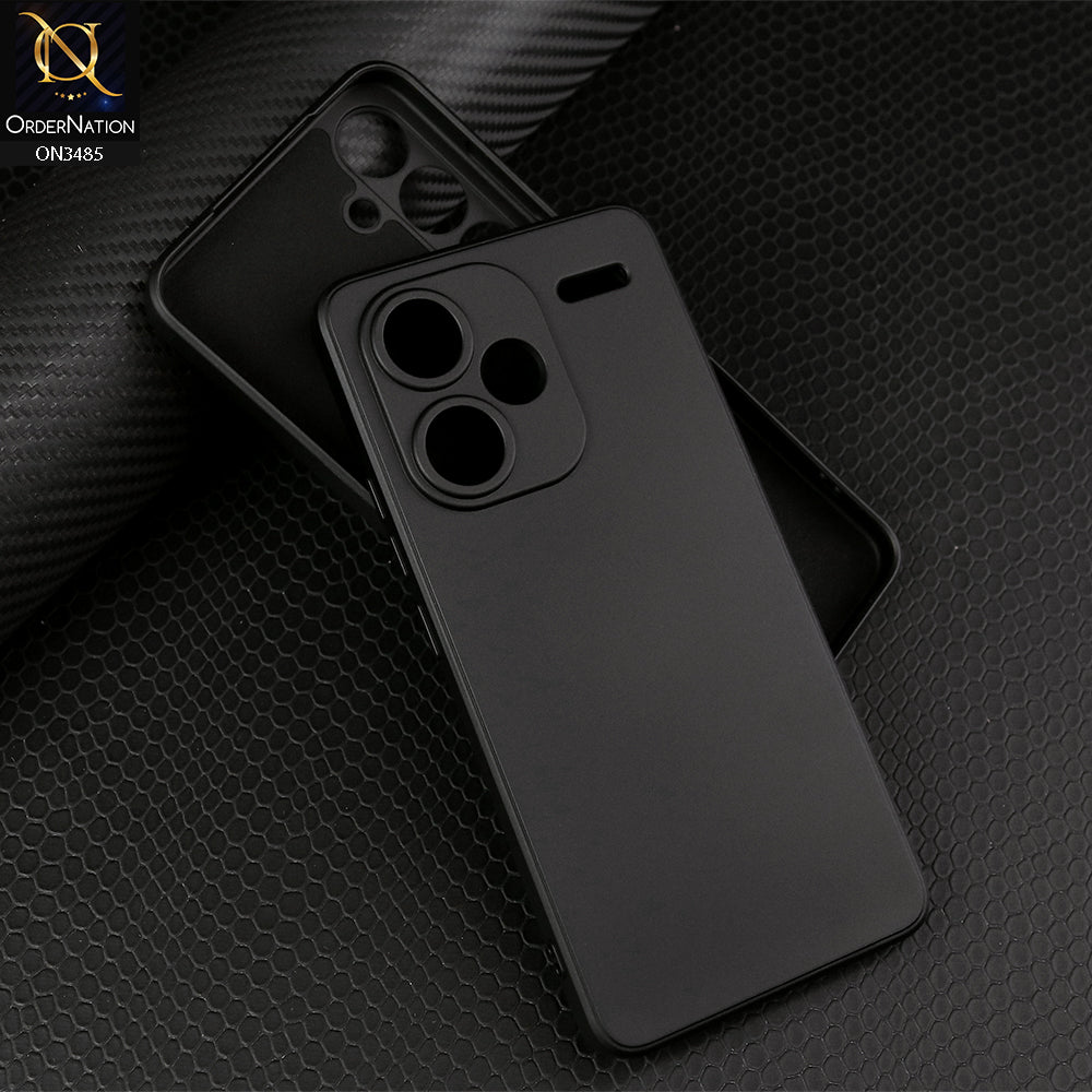 Cover X-level Per Redmi Note 13 Pro Plus – Silicone TPU Morbido Ultra Sottile Anti-Graffio (Nero)
