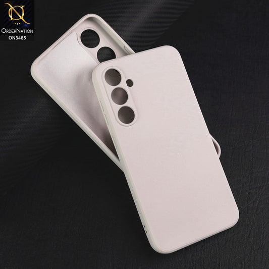 Samsung Galaxy S23 FE Cover - Off White - ONation Silica Gel Series - HQ Liquid Silicone Elegant Colors Camera Protection Soft Case
