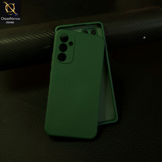 Samsung Galaxy A34 5G - Dark Green - ONation Silica Gel Series - HQ Liquid Silicone Elegant Colors Camera Protection Soft Case
