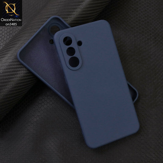 Samsung Galaxy A56 Cover - Blue - ONation Silica Gel Series - HQ Liquid Silicone Elegant Colors Camera Protection Soft Case
