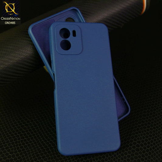 Vivo Y15c Cover - Blue - ONation Silica Gel Series - HQ Liquid Silicone Elegant Colors Camera Protection Soft Case