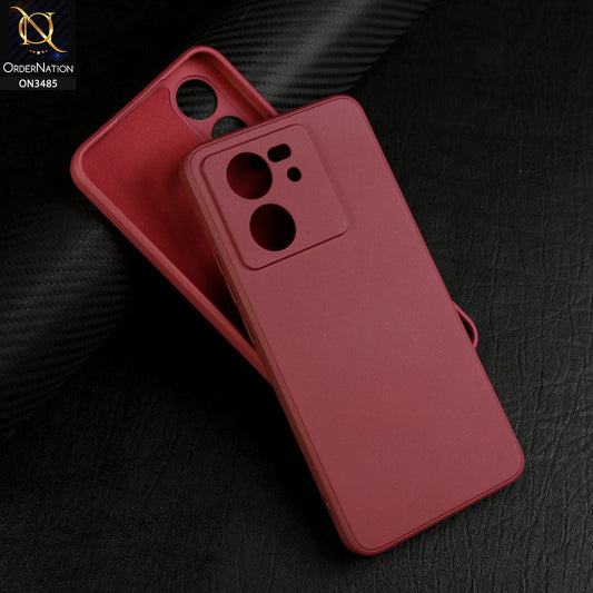 Xiaomi 13T Cover - Red - ONation Silica Gel Series - HQ Liquid Silicone Elegant Colors Camera Protection Soft Case