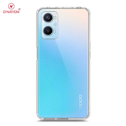 Oppo A96 4G Cover  - ONation Crystal Series - Premium Quality Clear Case No Yellowing Back With Smart Shockproof Cushions