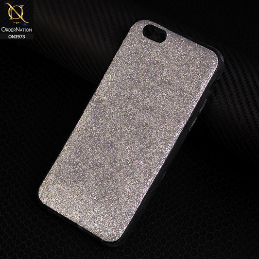 iPhone 6S / 6 Cover - Silver - New Bling Bling Shiny Sparkle Soft Silicone Case
