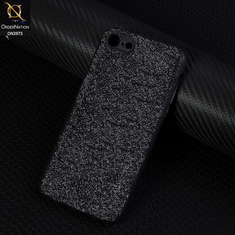 iPhone 8 / 7 Cover - Black - New Bling Bling Shiny Sparkle Soft Silicone Protective Case