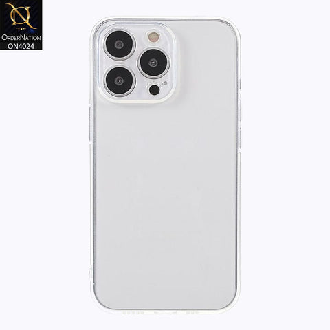 iPhone 15 Pro Cover - Transparent - TOTU Soft Series Anti-Drop Clear Light Slim Flexible TPU Cases