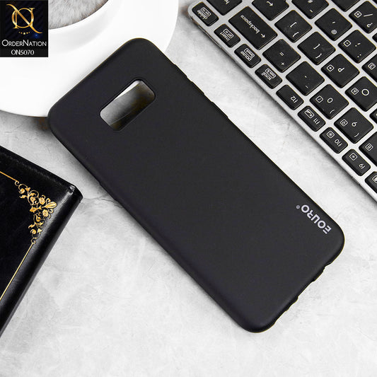 Samsung Galaxy S8 Cover - Black - New Liquid Silicone Soft TPU Case With Camera Protection