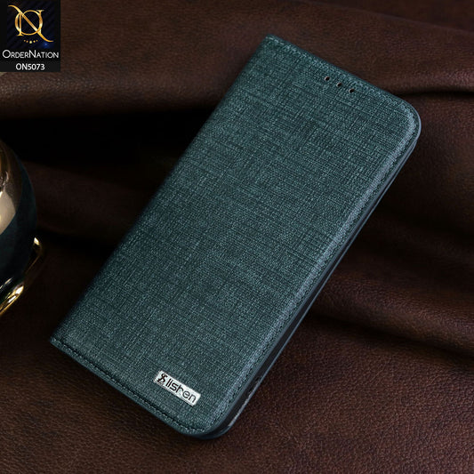 OnePlus 7T Pro Cover - Blue - Lishen Classic Series - Premium Leather Magnatic Flip Book Case