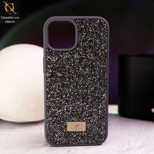 iPhone 14 Cover - Titanium - Luxury Bling Rhinestones Diamond shiny Glitter Soft TPU Case