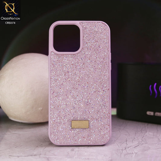 iPhone 14 Cover - Pink - Luxury Bling Rhinestones Diamond shiny Glitter Soft TPU Case