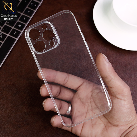 iPhone 15 Pro - Transparent -  Baseus Simple Series II Clear Transparent Soft Case