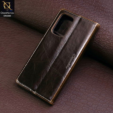 Samsung Galaxy A53 5G Cover - Brown - CaseMe Classic Leather Flip Book Card Slot Case