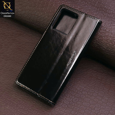 Xiaomi Redmi Note 12 4G Cover - Black - CaseMe Classic Leather Flip Book Card Slot Case