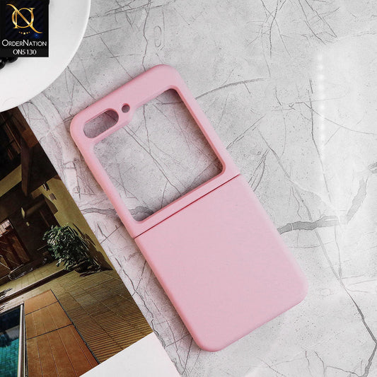 Samsung Galaxy Z Flip 5 5G Cover - Pink - HQ Silica Gel Silicon Shockproof Matte Soft Border Shell Case