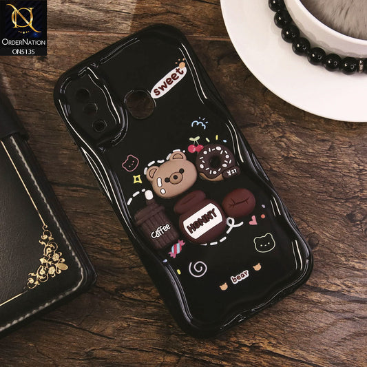 Samsung Galaxy A20 Cover - Design 3 - Cute 3D Cartoon Soft Silicon Helix Soft Borders Camera Protection Case