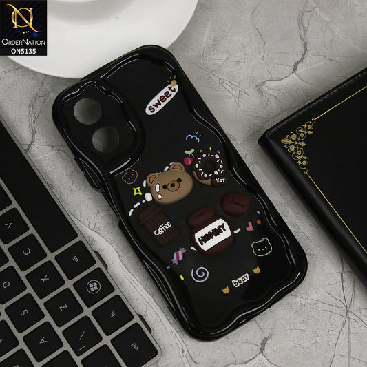 Oppo A17 Cover - Design 3 - Cute 3D Cartoon Soft Silicon Helix Soft Borders Camera Protection Case
