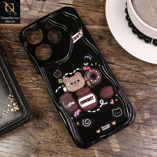 Tecno Spark 10 Pro Cover - Design3 - Cute 3D Cartoon Soft Silicon Helix Soft Borders Camera Protection Case