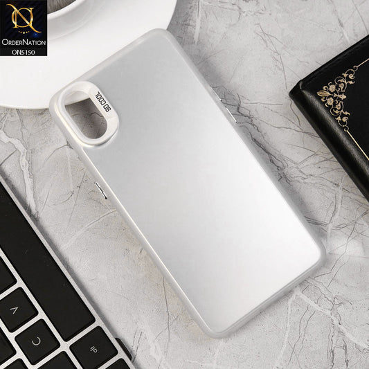 Oppo A37 Cover - Silver - New Matte Color Gradient Shine Series Soft Borders Protective Case