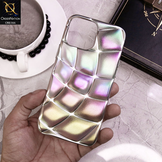 iPhone 14 Pro Max Cover - Silver - Cute 3D Donut Coffee Soft Silicon Case with Camera Protection