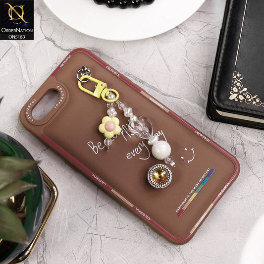 Oppo A1k Cover - Brown - New Colorful Candy Colors Happiness Series Soft Protective Case