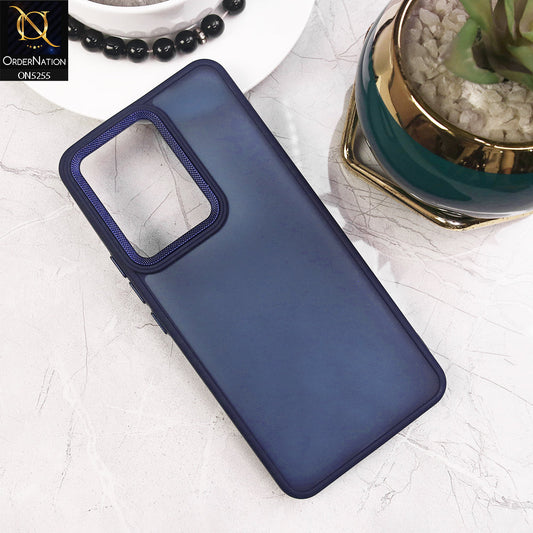 Vivo Y200 5G Cover - Blue - New Color Translucent Matte Shockproof Soft Borders Case