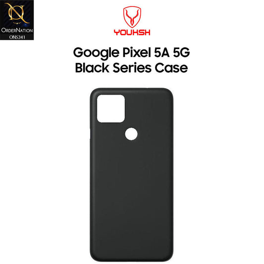 Google Pixel 5a 5G Cover - Black - Youksh Soft Silicon Case