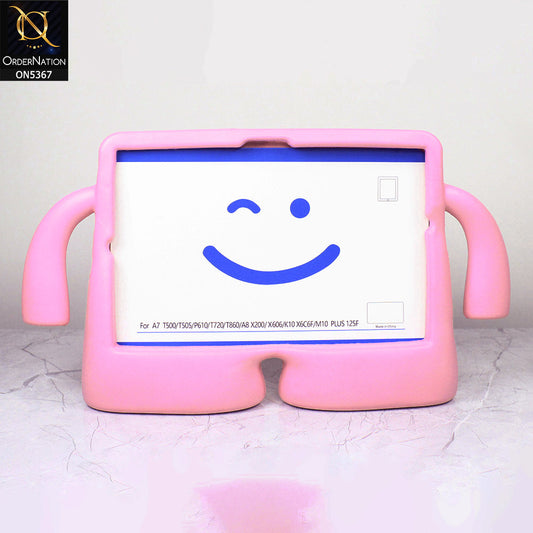 Samsung Galaxy Tab A8 10.5 / SM-X200 / SM-X205 (2021) Cover - Pink - Protective for Children's TABLET Special Anti-Aid Rubber Case Stand