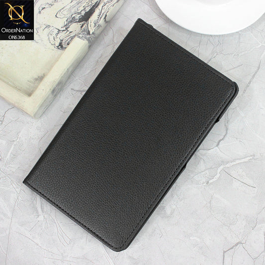 Lenovo Tab 4 8 Cover - Black - 360 Rotating Pu Leather Flip Smart Protective Cover Casing