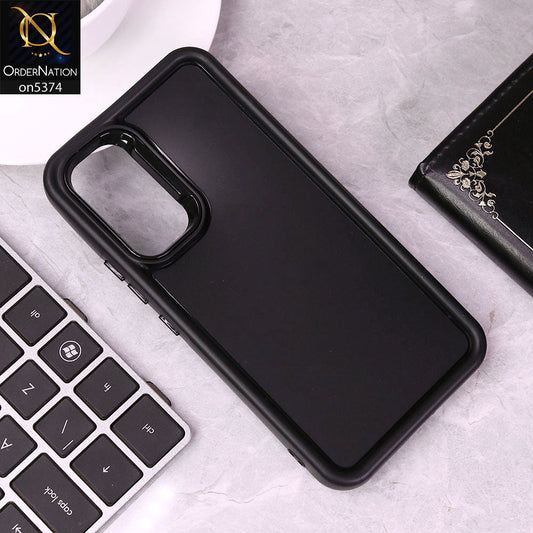 Oppo A55 5G Cover - Black - Four Sided Airbag Bumper Shockproof Soft Case